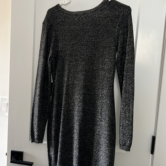 Express Sweater Dress in Black Metallic 🆕 - Picture 5 of 6